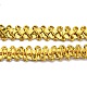 ポリエステルウェーブレーストリム  カーテン用  ホームテキスタイルの装飾  ゴールド  3/8インチ（9.5mm） OCOR-K007-05A-3