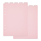 A5 Frosted Plastic Discbound Notebook Index Divider Sheets KY-WH0046-90B-1