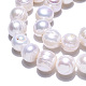 Hebras de perlas de agua dulce cultivadas naturales PEAR-N013-10D-5