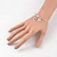 Adjustable Silver Plated Brass Charm Bangles Expandable Bangles BJEW-JB01998-5