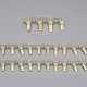 Chaînes de perles en verre manuels CHC-I029-09A-1