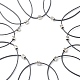 12 комплекты ожерелья с подвесками из сплава бусин созвездия NJEW-JN03634-1