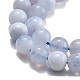Натуральный голубой кружевной агат бисер нитей G-F222-30-6mm-01-3