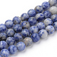 Natürliche blaue Fleck Jaspis Perlen Stränge G-Q462-99-4mm-1