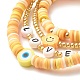 Handgefertigte Heishi-Perlen-Stretcharmbänder aus Fimo BJEW-JB07406-01-8