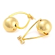 Rack Plating Brass Round Ball Dangle Stud Earrings EJEW-K245-29G-2