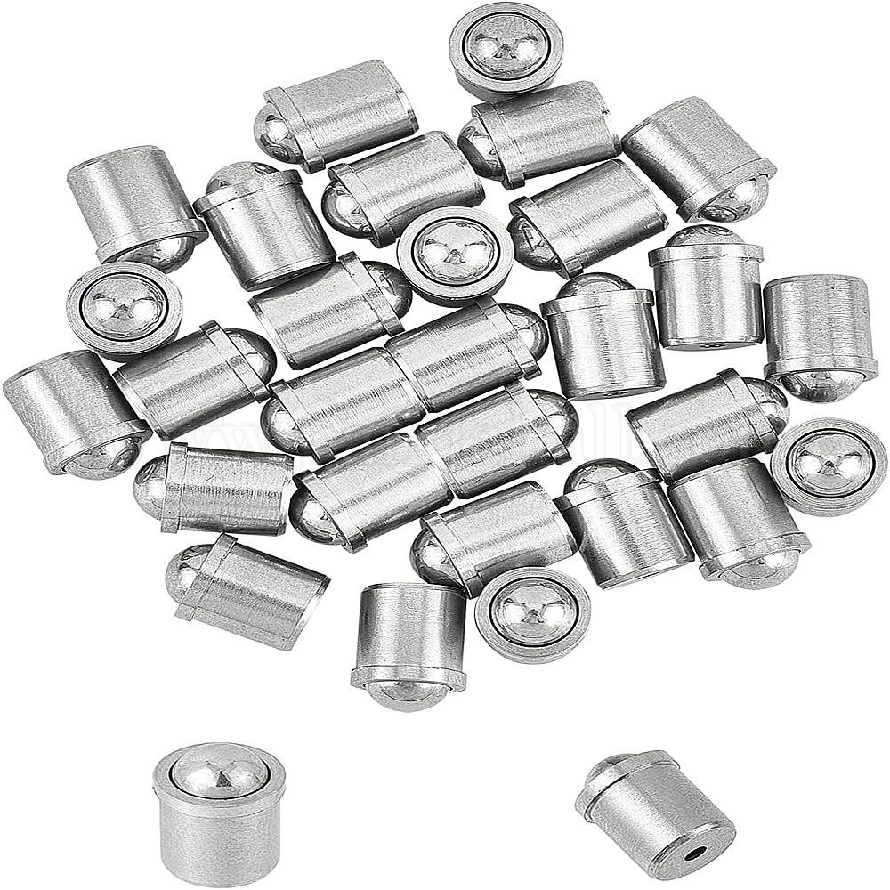 thumbnail image 2 of 10 Pc 304 Stainless Steel Beads Rondelle Antique Silver 10x4mm Hole... 2 of 13