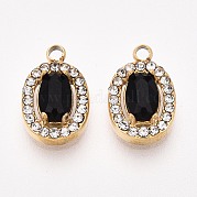 Подвески из нержавеющей стали 304 с кубическим цирконием STAS-OY004-01G-02