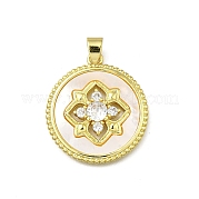 Латунные микро проложить кубического циркония подвески KK-C090-06B-G