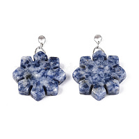 Натуральные синие пятна яшмы подвески&nbsp;G-T144-12J