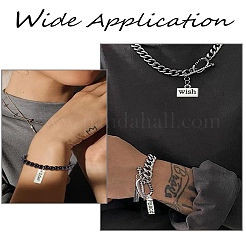 DIY вдохновляющее слово в тибетском стиле подвески из сплава наборы для изготовления брелоков DIY-YW0008-81