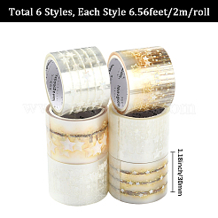 6 шт. 6-х цветные самоклеящиеся наклейки для домашних животных&nbsp;DIY-SP0005-54