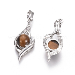 Природных тигровый глаз подвески&nbsp;G-L512-G08