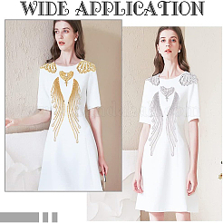 2 комплект 2-х цветных кружевных вышитых аксессуаров для костюмов&nbsp;DIY-BC0009-38