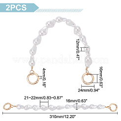 ABS имитация жемчужного самородка вышитые бисером ручки сумки FIND-PH0009-43