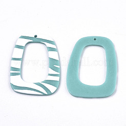 Непрозрачные печатные акриловые подвески&nbsp;MACR-N011-005-E