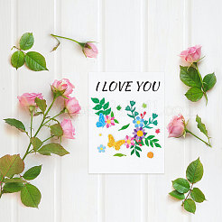 Углеродистая сталь разрезает трафареты DIY-WH0309-1710