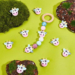 Экологически чистые силиконовые фокусные бусины для коровьего пищевого качества SIL-WH0008-36