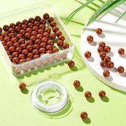 Круглые бусины из натуральной красной яшмы 100мм сорта аа&nbsp;DIY-LS0002-31