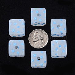 Окрашенные акриловые бусины  MACR-S374-11C-02