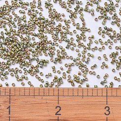 MIYUKIデリカビーズ  シリンダー  日本製シードビーズ  11/0  (db0508) 24kt グリーン ゴールド アイリス  1.3x1.6mm  穴：0.8mm  約2000PCS /ボトル  10 G /ボトル&nbsp;SEED-JP0008-DB0508