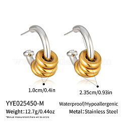 Boucles d'oreilles à tige en acier inoxydable 304 pour femmes&nbsp;JZ7724-2