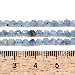Brins de perles d'aigue-marine bleu diable naturel&nbsp;GG-CBAF158-D01-06