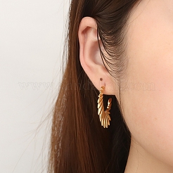 Серьги-гвоздики в форме крыльев из нержавеющей стали 304 EJEW-G368-01G