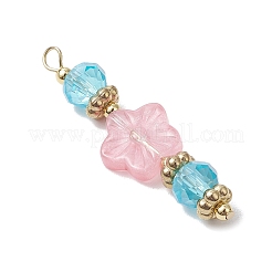 20 шт. подвески в виде стеклянных цветов PALLOY-JF03142