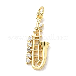 Pendentifs en laiton zircon cubique transparent&nbsp;KK-D289-01G-15