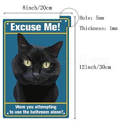 Rechteckiges Metalleisen-Schildplakat&nbsp;AJEW-WH0157-374