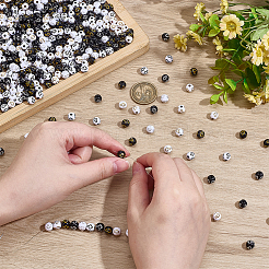 800шт 5 цвета покрытия акриловых бусин&nbsp;PACR-PH0001-13