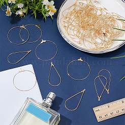 90шт 2 стиля латунные подвески KK-WR0001-62