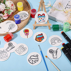 40 Stück 5 Arten Schaumtextur-Malpapier&nbsp;DIY-WH0622-590