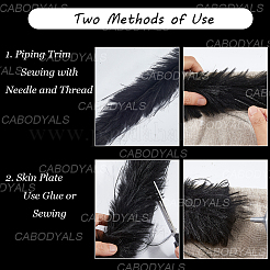 2м искусственный мех кролика рекс синель палка&nbsp;DIY-CY0001-95A