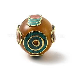 Медные бусины из пчелиного воска KK-H437-07AG