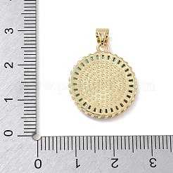 Religion Messing Micro Pave Zirkonia Anhänger&nbsp;KK-L268-014G-B