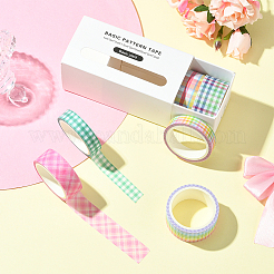 1 bolsa 6 rollos de cintas de papel decorativas para álbumes de recortes de diy&nbsp;DIY-SP0005-15A