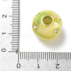 Placcatura UV acrilico opaco perline europee incastonature di strass&nbsp;AC-CBA6658-06C