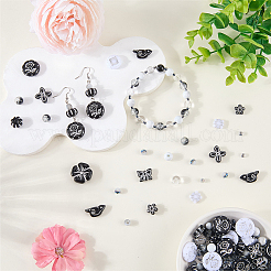 80pcs 10 Arten undurchsichtige Acrylperlen&nbsp;DIY-SC0033-32