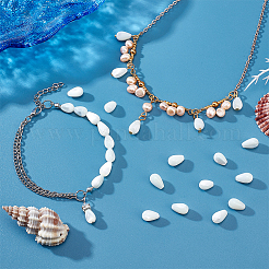 1 нить натуральных бусин из ракушек трохус BSHE-NB0001-26