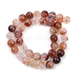 Натуральный гематоидный кварц / нитки из железистого кварца G-U026-A09-10mm