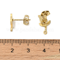 Ионное покрытие (ip) 304 нержавеющая сталь гвоздики фурнитура для сережек STAS-I206-20G