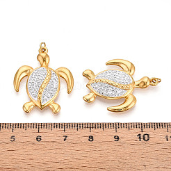 Ионное покрытие (ip) 304 нержавеющая сталь полимерная глина стразы подвески STAS-N115-17G