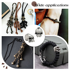 2 шт. латунные европейские бусины&nbsp;KK-PH0013-56AS