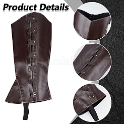 Чехлы для пиратских ботинок из искусственной кожи&nbsp;AJEW-WH20020-020B-03