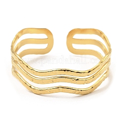 Браслеты-манжеты из нержавеющей стали 304&nbsp;BJEW-P302-09G