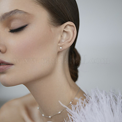 Collana di perline in argento s925 con ciondolo geometrico&nbsp;DH9261