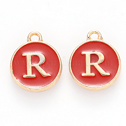 Charms aus vergoldeter Emaille-Legierung&nbsp;ENAM-SZ0001-26C-R