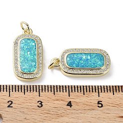 Стойки обшивки латунь микро проложить Циркон подвеску KK-C041-07G